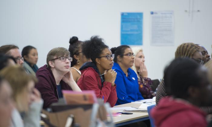 Students in a lecture at the University of Nottingham