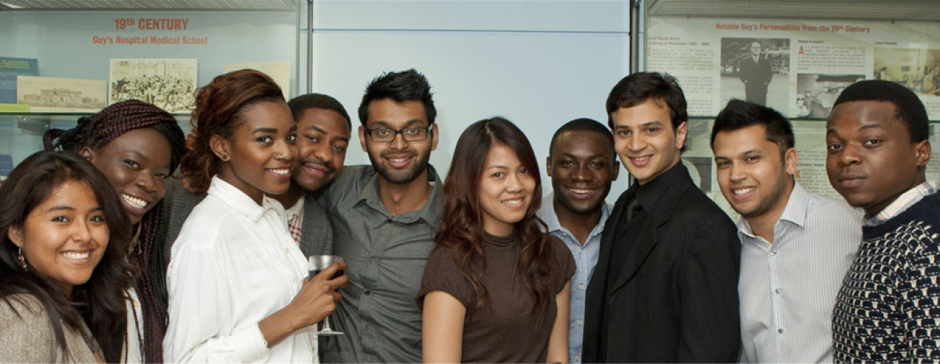 A group of students on the extended medical degree programme